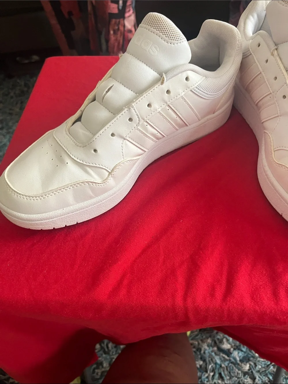 Adidas Women’s White Leather Tennis Sneakers